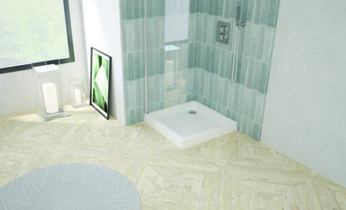 Receveur de douche CERA grès 70x70x9cm